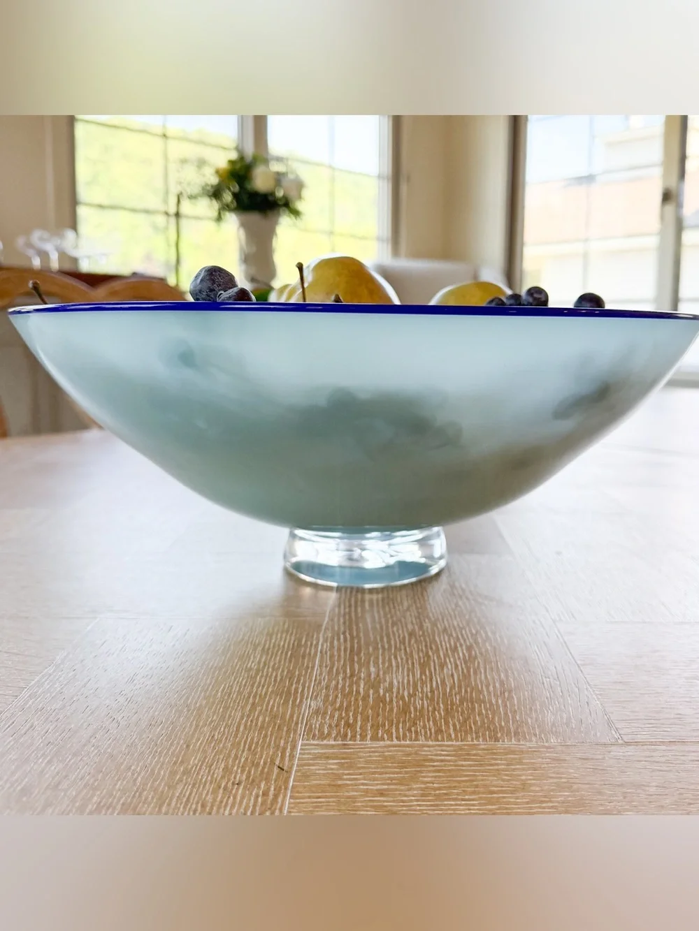 ❤️ Pale Blue Bowl with Blue Lip- Designed by Nicholas Kekic